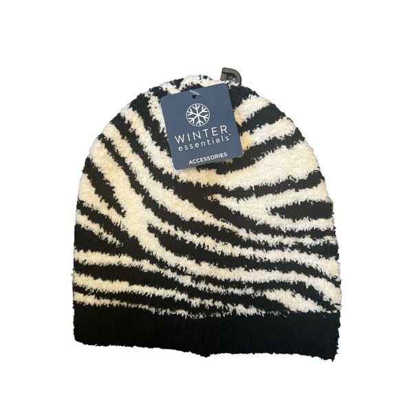 Winter Essentials Zebra Cozy Hat – Warm, Stylish, and Ultra-Comfortable Beanie - Picture 1 of 1
